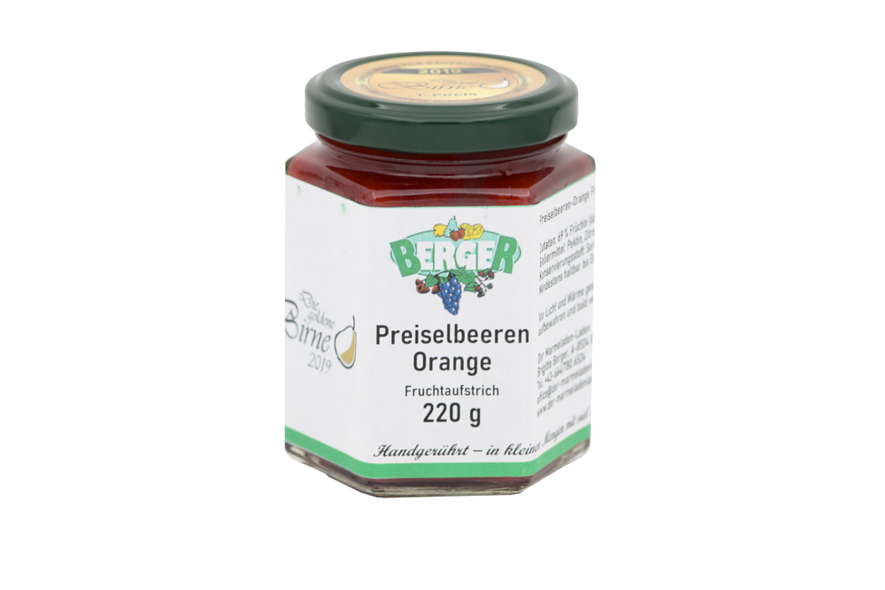 Preiselbeer - Orangen Marmelade